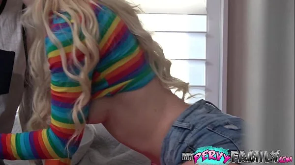 Caught Petite Teen Pounding Her Step-Brother