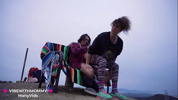 OMG! Drone Footage of Jewish Stepmom and Stepson Having Real Public Sex with VibeWithMommy