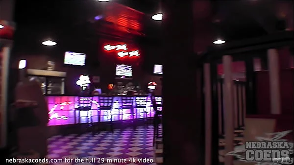 exhibitionist college girl flashing and showing her body outdoors