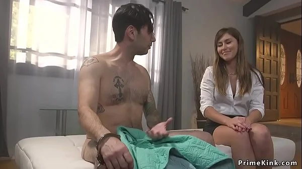 Patient rough anal fucks bound doctor