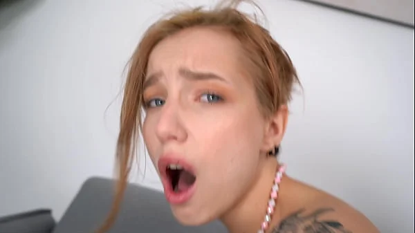 First DP! Tiny teen Tea Mint fucked by two big cocks EKS124