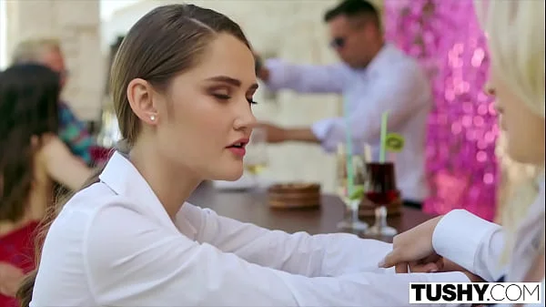 TUSHY Stunning beauty Stefany has intense anal on the beach