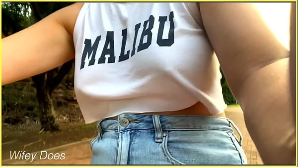 Riding braless in public