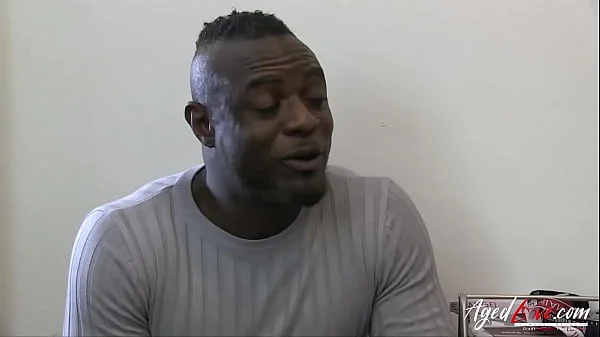 AGEDLOVE British Mature Enjoying Hardcore Interview With Big Black Cock