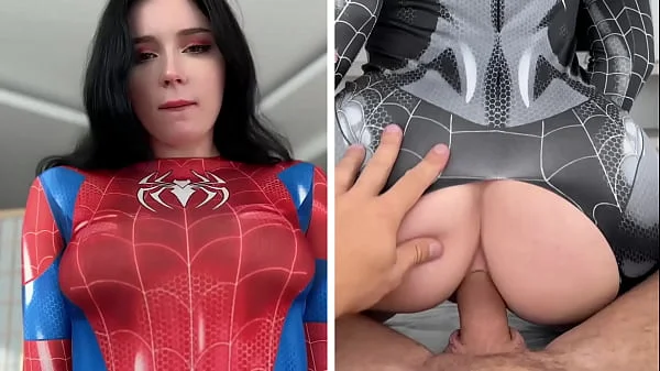 Passionate Spider Woman vs Anal Fuck Lover Black Spider-Girl!