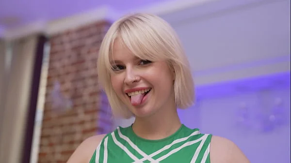 Chubby 19yo teen and Black and White monster cocks in hot DP