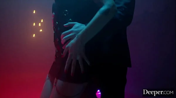 Deeper. Gagged & dominated, April is pushed to her limits