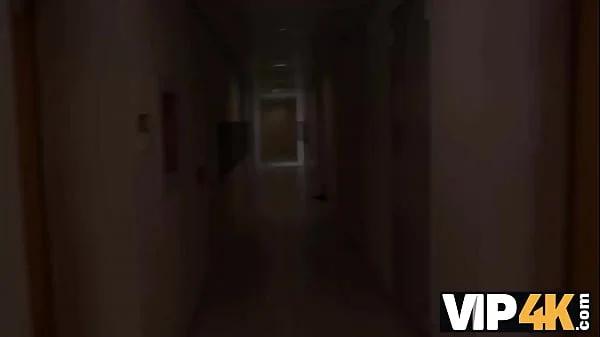 VIP4K. Red-haired teen asked friend for a help which ended with creampie