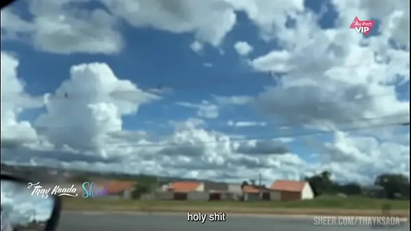 Thay Ksada very naughty wife having sex on the street with passing cars, with english subtitles
