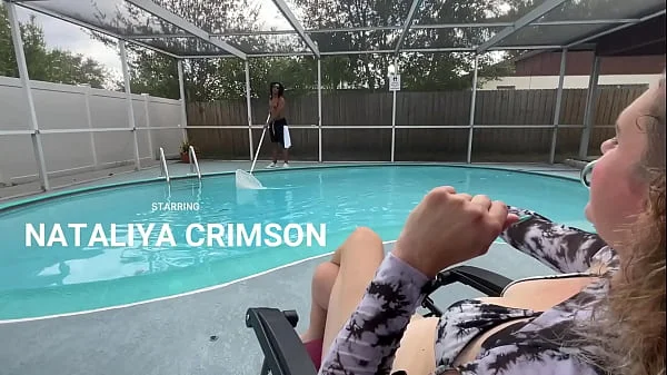 White Wives Matter 8 - Cheating blonde wife fucking her sweaty new black pool guy who fucks way too fast