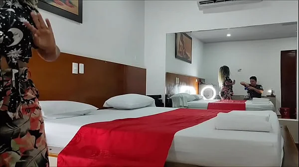 I take this old woman to the hotel