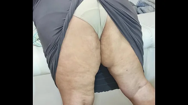 Big Fat Granny BBW Ass. She is 60 years old and she lets me play with her butt.