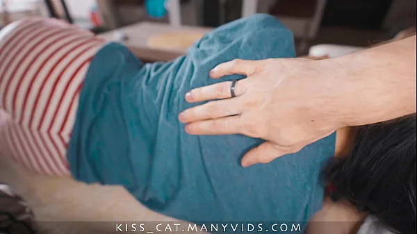 DAY 3 - Why step son fucks step mom's mouth? Risky oral creampie for hot step mother