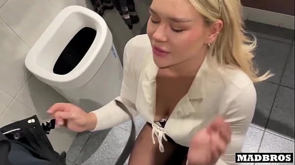 An English manager gets fucked in the toilets and elevator during her work!!!
