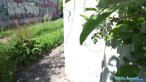 Public Agent cute looking Colombian babe is fucked outdoors in public