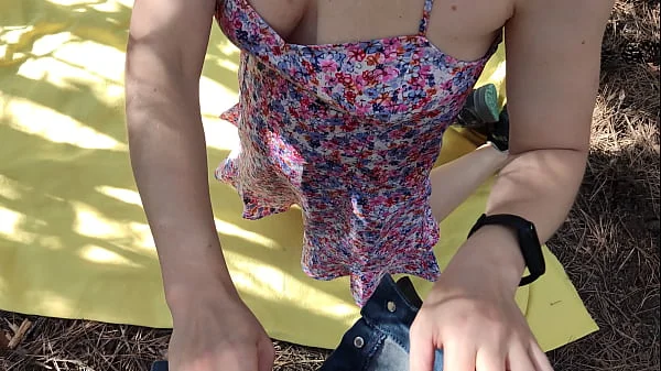 I met my hairy friend riding bicycle in the forest and decided to fuck her hairy cunt outdoor and cummed on her ass. 4K