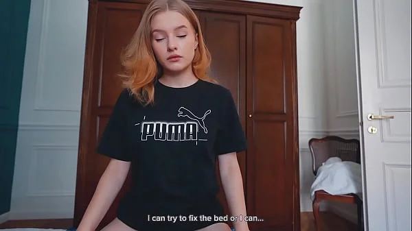 Master Fucked Teen Juicy Student on Her Creaky Bed