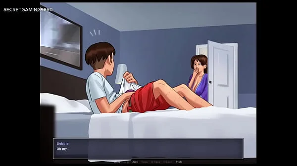 Summertime Saga - Caught Masturbating By His Busty Mature Stepmom