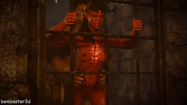 Karlach fucks with Halsin