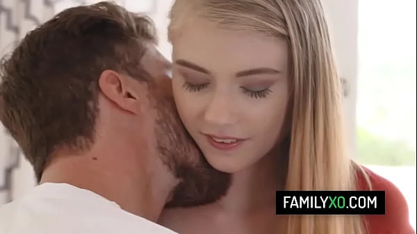 Beautiful teen stepdaughter Hannah Hays craves for her stepdads big cock