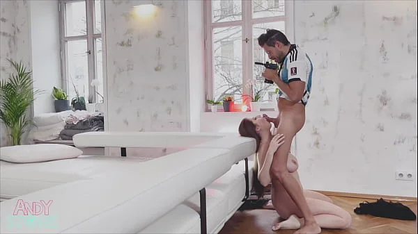 BIG NATURAL BOOBS BELGIAN MODEL HIRE ME FOR PHOTOS AND I COULD NOT RESIST FUCKING HER ALL OVER HER LIVING ROOM!