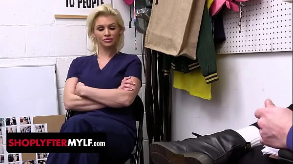 Blonde Nurse Gets Caught Shoplifting Medical Supplies - Shoplyfter MYLF