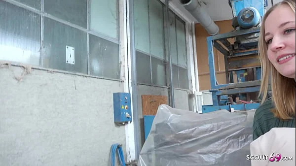 GERMAN SCOUT - German PAWG Student Marie Hardon Squirt while Rough Casting Fuck