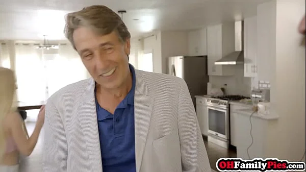 Petite teen stepdaughters Kate Bloom and Emma Starletto swapped and fucked by their perverted stepdads