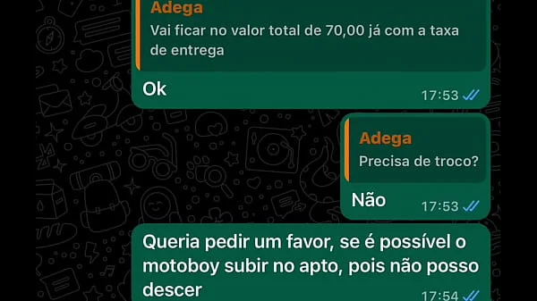 Entregador recebeu o pagamento de outra forma