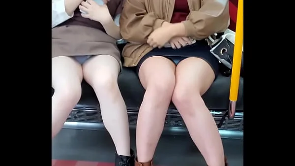 Japanese Cuties Upskirting For You On Train