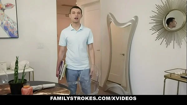 FamilyStrokes - Hot Body Stepsister (Binky Beaz) Lets Me Fuck Her While StepMom's Home