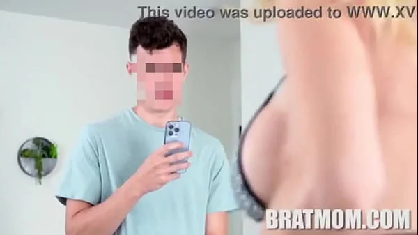 Stepmother milf meets son's friends