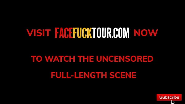 Face Fuck Tour - Busty Michel Chika Jaw Breaking Deepthroat Throatpie