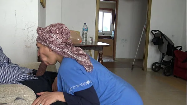 A Muslim maid is disturbed when she sees his big black German cock