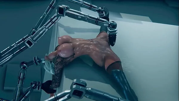 2B recibe mantenimiento vaginal por un Androide | Nier: Automata