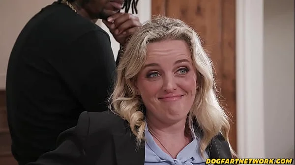 Big COCKED Paroless Spitroasted Blonde Parole Officer - Charlie Forde - Dogfart