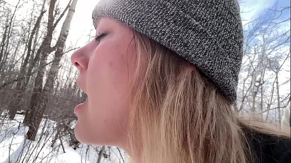 Outdoor Sex in the Park in Winter