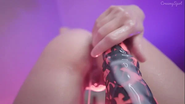 Creamy Pussy Close Up Monster Cock Riding