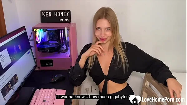 Hot Russian babe devours my hard cock