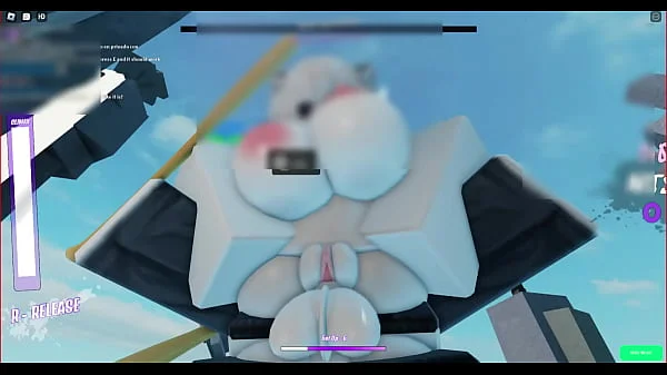 I fucked a white cat girl, I filled her with milk ~