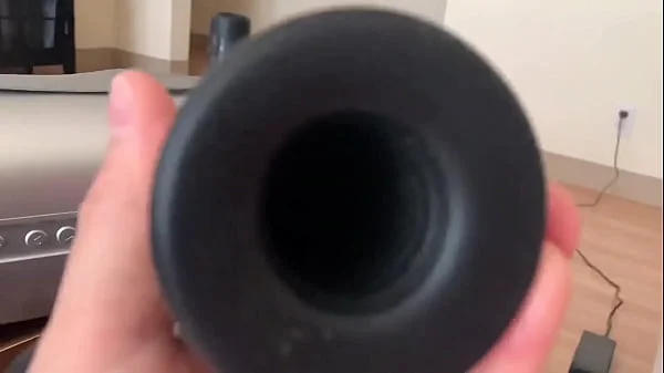 New Cock Milking Machine VacuGlide while Mommy doesn’t see (by AutoBlow)