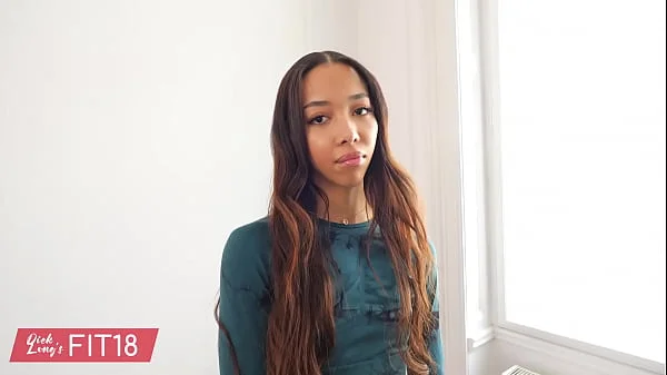 Tall and Skinny Light Skin Black Fashion Model Lia Lin Fucked In Yoga Pants At The Gym