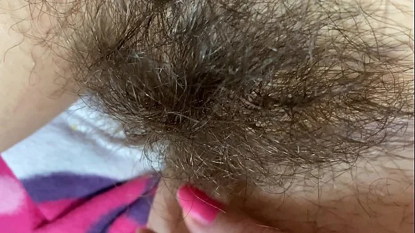 extreme close up on my hairy pussy huge bush 4k HD video hairy fetish