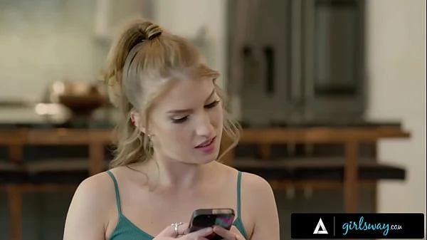 GIRLSWAY - Naturally Stacked Octavia Red Gets Aroused Remotely Controlling Her Roommate's Vibrator