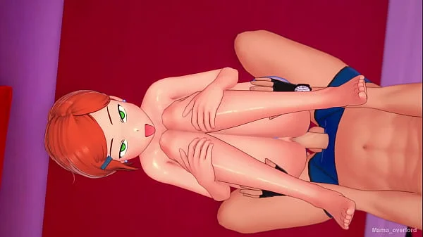 Gwen termino su ducha y se quita la toalla para follar (versión adulta)