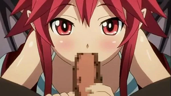 Little step Sister Helps Cum Hentai Sibling Blowjob