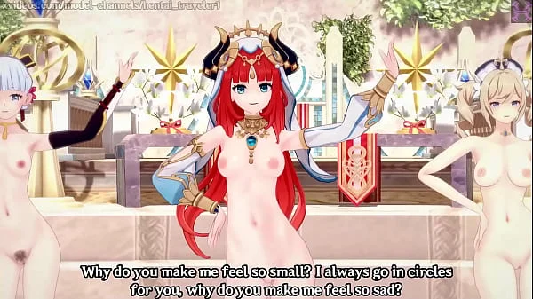 Genshin Impact: 【MMD】EVERGLOW - Adios REMAKE (Nilou, Ayaka, Barbara)