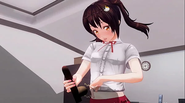 無修正アニメ　いもーとがアナルを責めながら、寸止め手こきオナサポ