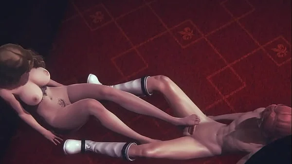 Hentai Uncensored 3D - Hermi Footjob and 69 - Japanese Asian Manga Anime Game Porn