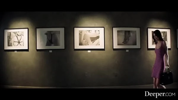 Deeper. Sultry Jade Has Intense Public Sex At Art Gallery